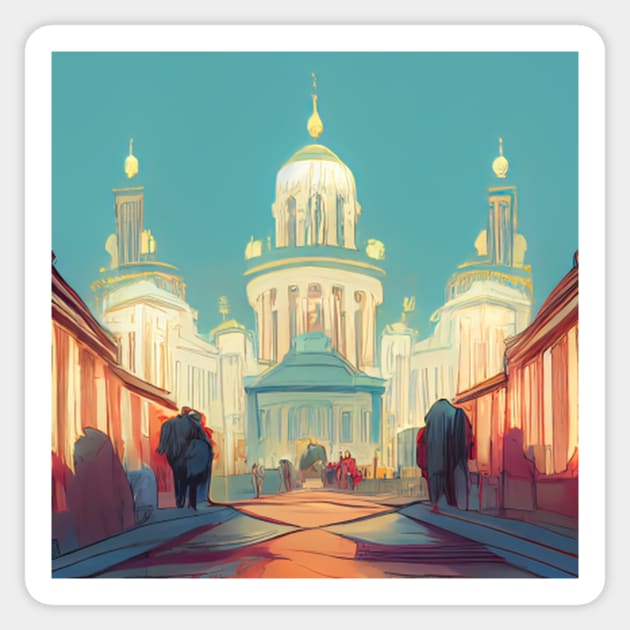 Saint Petersburg | Comics Style Sticker by ComicsFactory